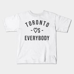 Toronto Loves Everybody Black Kids T-Shirt